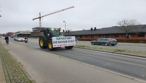 Danimarka'da hükümetin anayasayı çiğnemesi protesto edildi
