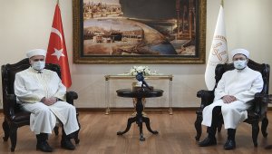 Diyanet İşleri Başkanı Erbaş, Bulgaristan Başmüftüsü Aliş'i kabul etti
