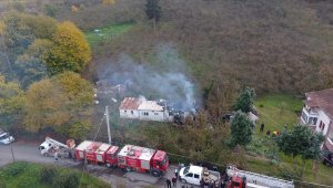 Düzce'de evde çıkan yangında bir kişi öldü