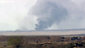 Ermenistan, çekildiği Ağdam'da karakol, bina ve kontrol noktalarını ateşe verdi