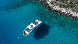 Erzurumlu gençlerin Antalya'da dalış heyecanı