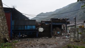 Giresun'da katı atık bertaraf tesisinde çıkan yangın söndürüldü