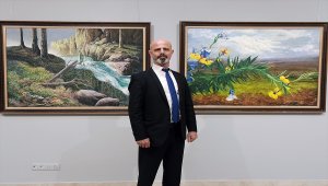 Haydar Şişman'ın "Doğa ve İnsan" konulu retrospektif sergisi açıldı