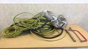 Jandarmadan YHT hattından kablo çalan şüpheliye suçüstü