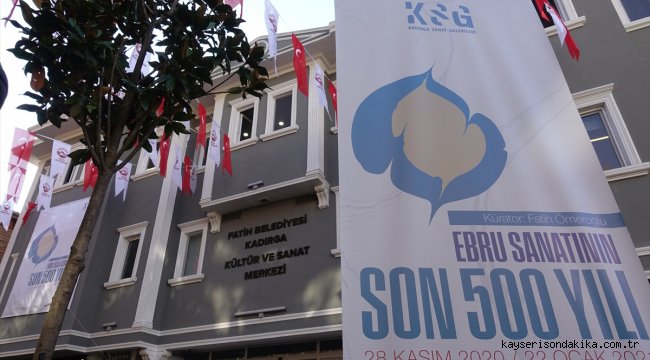 Kadırga Sanat Galerileri "Ebru Sanatının Son 500 Yılı" sergisiyle açıldı
