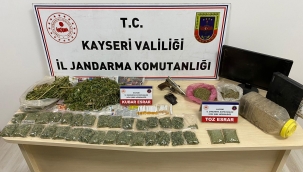 Kayseri Son Dakika Asayiş Haberi: Tomarza'da değişik gramajlarda 2 kilo esrar ele geçirildi