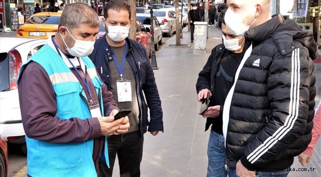 Kırıkkale'de Kovid-19 tedbirleri kapsamında sigara ve maske denetimi yapıldı