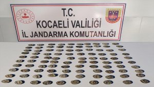 Kocaeli'de tarihi eser niteliğinde olduğu değerlendirilen 100 sikke ele geçirildi