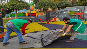 Küçükçekmece'de parkta terör örgütü sembollerini andıran görsellerle ilgili soruşturma 