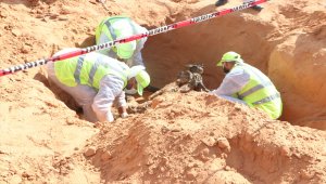  Libya'nın "toplu mezarlar kenti" Terhune'de yeni cesetler çıkmaya devam ediyor
