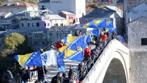 Mostar Köprüsü'nün yıkılışının 27. yılında anma töreni düzenlendi
