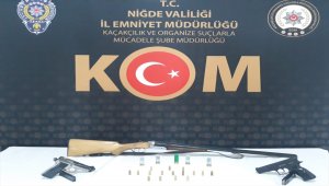 Niğde'de silah kaçakçılığı operasyonu: 9 gözaltı