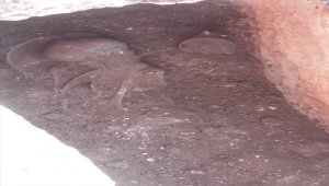 Perre Antik Kenti'ndeki kazılarda 1500 yıllık insan iskeleti bulundu