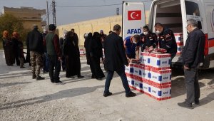 Rasulayn ve Tel Abyad'daki ihtiyaç sahiplerine gıda yardımı