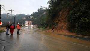Rize'deki şiddetli yağış