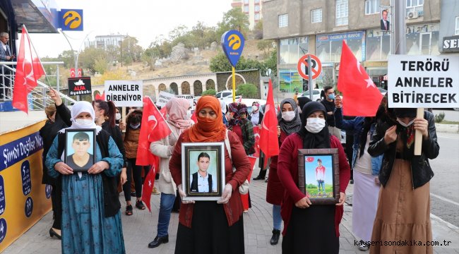 Şırnak'taki terör mağdurlarının HDP binası önündeki eylemine Diyarbakır annelerinden destek 