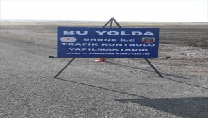 Sivas'ta jandarmadan "drone" destekli denetim