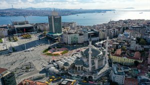 Taksim'e yapılan cami ramazanda açılacak