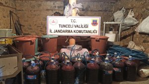 Tunceli'de 500 litre sahte alkol ele geçirildi