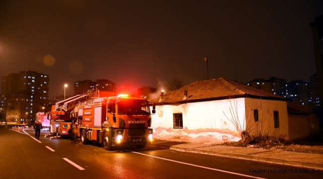 Kayseri'de müstakil evde çıkan yangın söndürüldü