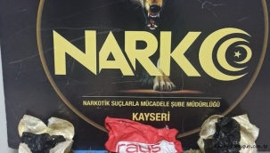 Kayseri'de yolcu otobüsünde uyuşturucu madde taşıdığı iddiasıyla bir kişi yakalandı