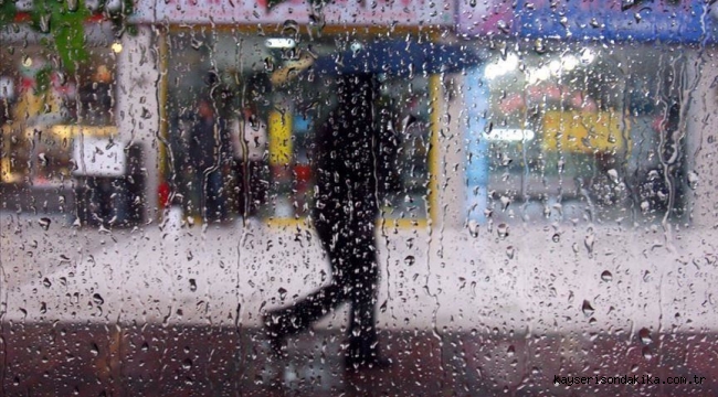 Kayseri, Kırşehir, Nevşehir, Yozgat ve Sivas için yağış uyarısı