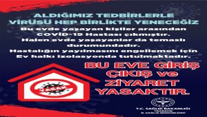 Trabzon'da Kovid-19 vakası görülen binalara uyarı afişi asılacak