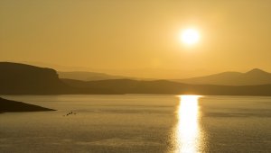 Tunceli'de gün batımı kartpostallık manzaralar oluşturdu
