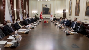 Adalet Bakanı Gül, Kuzey Makedonya Anayasa Mahkemesi Başkanı Murat'ı kabul etti