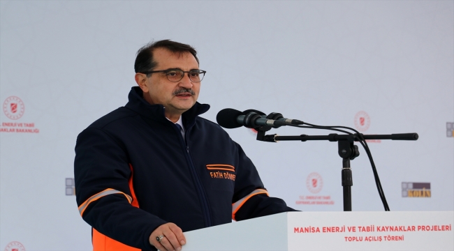 Bakan Dönmez, Manisa'daki 4 enerji tesisiyle 180 milyon dolarlık gaz ithalatının önüne geçeceklerini bildirdi: 