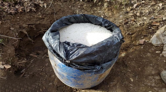Bitlis'te 100 kilogram amonyum nitrat imha edildi