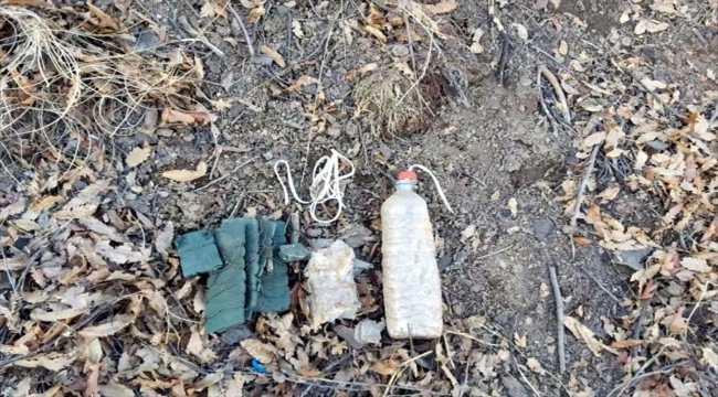 Bitlis'te PKK'lı teröristlerce tuzaklanan el yapımı patlayıcı imha edildi