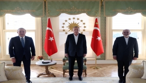 Cumhurbaşkanı Erdoğan'ın İran Dışişleri Bakanı Zarif'i kabulü sona erdi