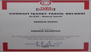 "Emirdağ Güveci" coğrafi işaret tescil belgesi aldı