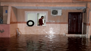 Fethiye'de şiddetli yağış etkili oldu