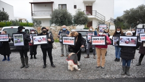 Genç kıza saldırdığı ileri sürülen köpeğin kamyonetle ezilmesi protesto edildi