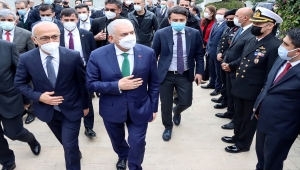 Hazine ve Maliye Bakanı Lütfi Elvan'dan, Mersin Valisi Ali İhsan Su'ya ziyaret