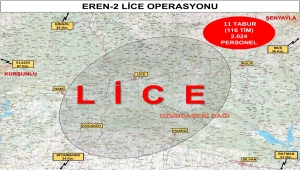 İçişleri Bakanlığınca "Eren-2 Lice Operasyonu" başlatıldı
