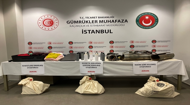 İstanbul'da iki havalimanında düzenlenen operasyonlarda 15 kilogram kokain ele geçirildi
