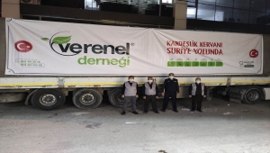 Kahramanmaraş'tan İdlib'e insani yardım tırı gönderildi