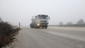 Kastamonu'da sis ulaşımı olumsuz etkiliyor