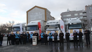 Kayseri Son Dakika: Suriye'deki ihtiyaç sahiplerine 5 tır patates ve giyim gönderildi