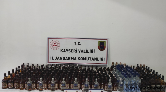 Kayseri Son Dakika: Talas'ta 180 litre kaçak içki ve uyuşturucu ele geçirildi