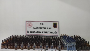 Kayseri Son Dakika: Talas'ta 180 litre kaçak içki ve uyuşturucu ele geçirildi
