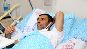 Kazakistan'da rahatsızlanan tır şoförü ambulans uçakla Erzurum'a getirildi