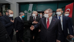 Kılıçdaroğlu'ndan Davutoğlu'na geçmiş olsun ziyareti