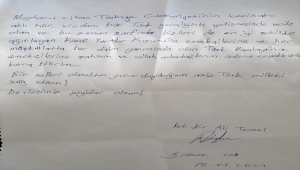 Kırklareli'nde karantinası sona eren askerin yurt görevlilerine minnettarlığı mektubundaki satırlara yansıdı