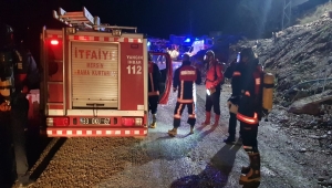 Mersin'de tünel inşaatında çıkan yangında dumandan etkilenen 8 işçi hastaneye kaldırıldı