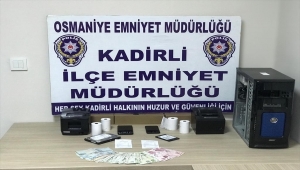 Osmaniye'de yasa dışı bahis operasyonunda iki kişi yakalandı