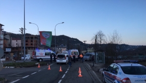 Rize'de iki kamyonet çarpıştı: 7 yaralı